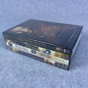 Christian Bible Movie DVD Lot Gospel of John St Peter Peter & Paul Solomon Faith
